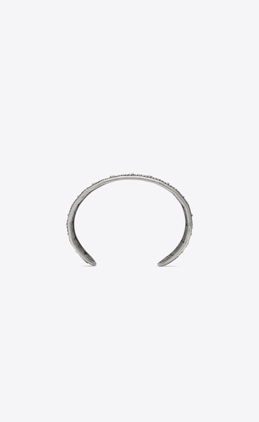 MARRAKECH bangle bracelet in silver-toned brass